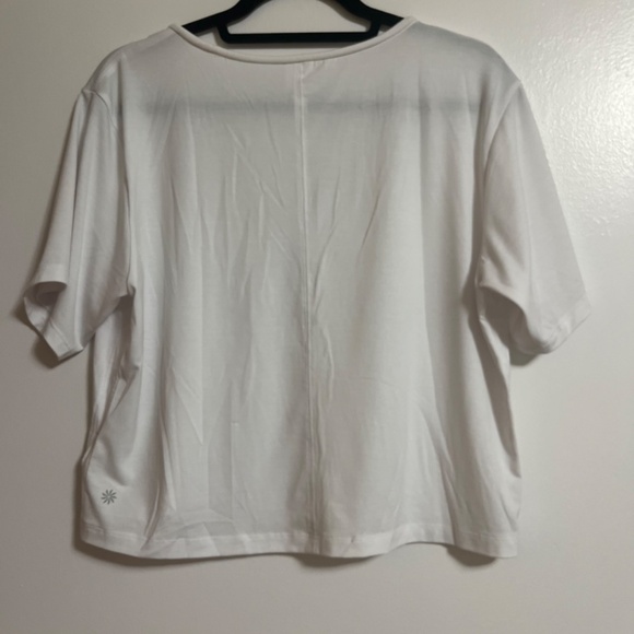 Athleta Essence Explore Crop Tee, bright white, small - Picture 4 of 5